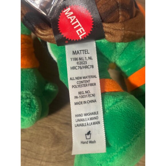 Teenage Mutant Ninja Turtles Mutant Mayhem Michelangelo Plush Toy 9 Inch - Picture 6 of 9